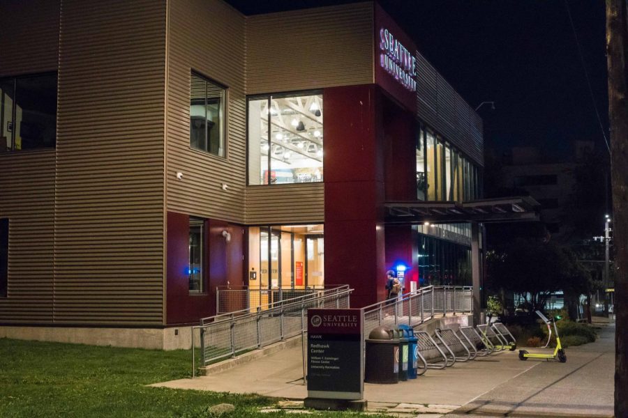 Exterior of Seattle University recreation center
