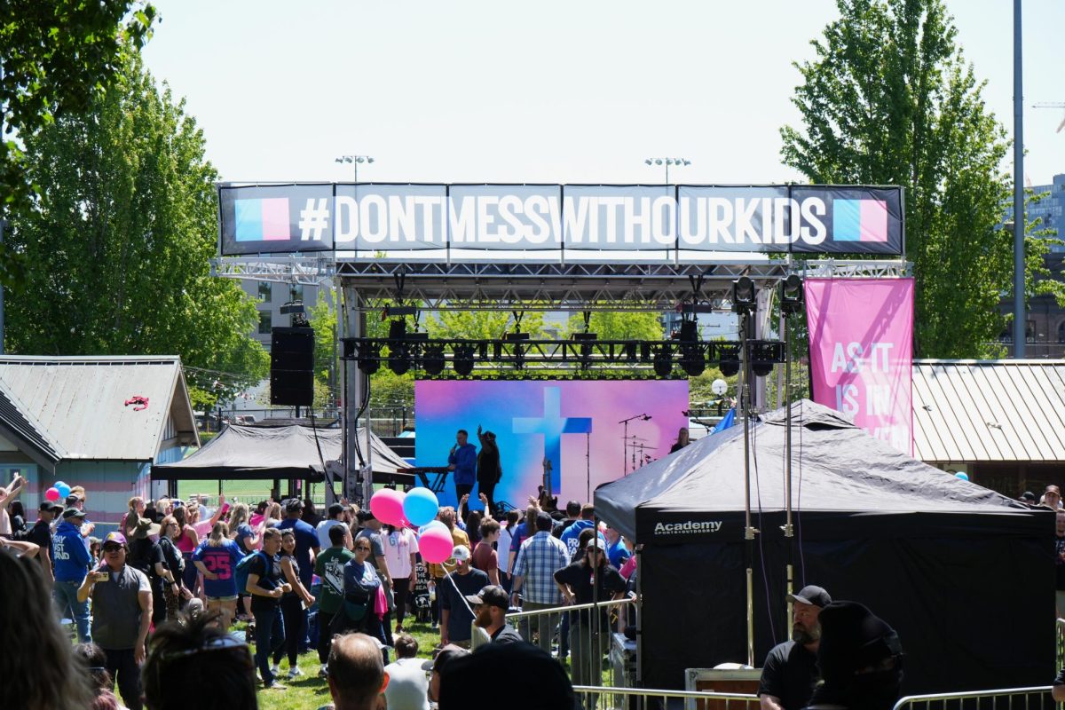Christian pro-life group Mayday USA takes the stage at Cal Anderson

